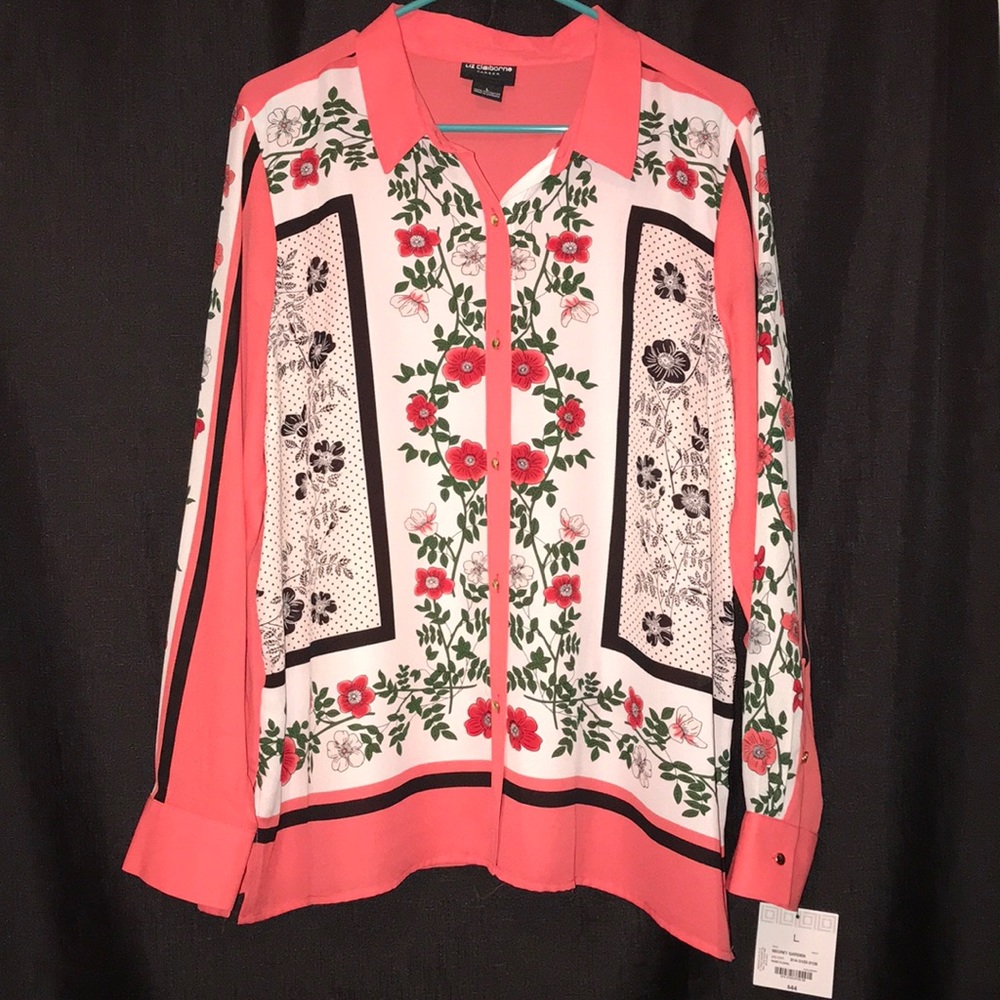 Beautiful Liz Claiborne Womens Long Sleeve Blouse